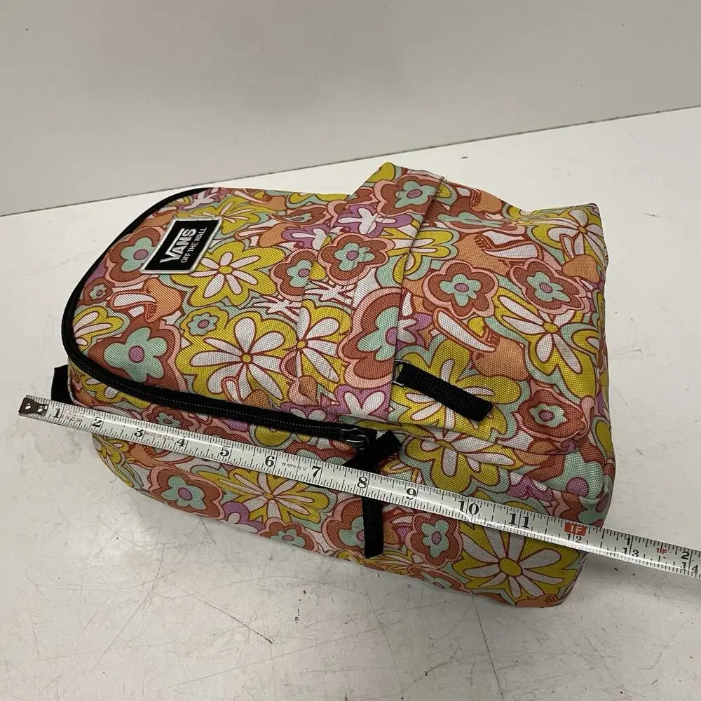 Vans Off The Wall “Bounds” Floral Tropical Small Backpack 12” Retro 70’s Flower